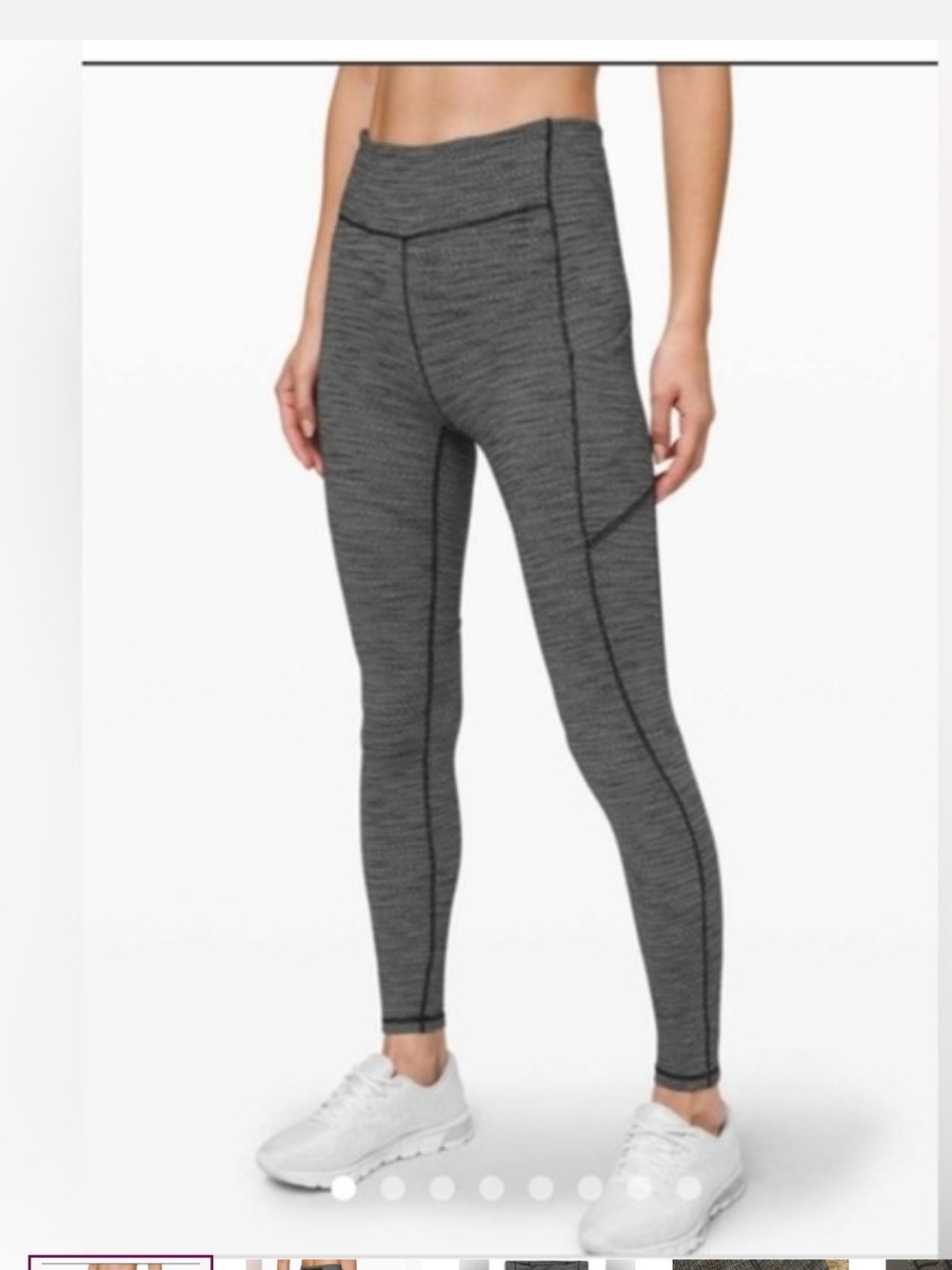 Lululemon Speed Up MR Tight Gray/Black Size 12 NWT